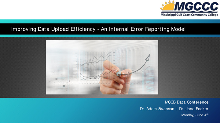improving data upload efficiency an internal error