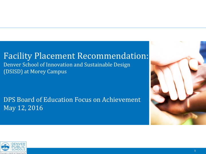 facility placement recommendation