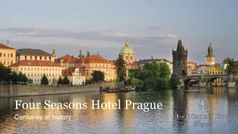 Four Seasons Hotel Prague  Centuries of history  Prague  Founded during the Romanesque and