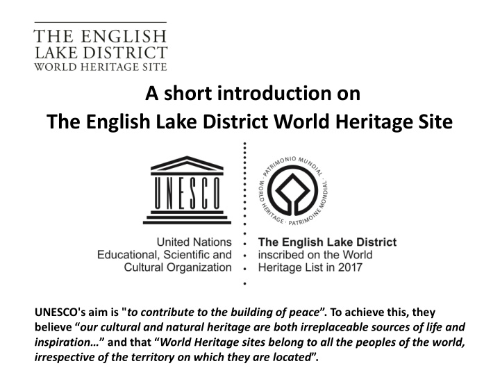 the english lake district world heritage site