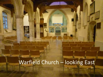 Warfield Church  looking East Warfield Church  chancel  Warfield Church  entrance Warfield