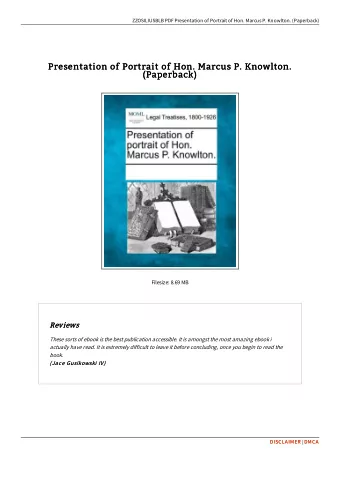 Presentation of Portrait of Hon. Marcus P. Knowlton.  Presentation of Portrait of Hon. Marcus P.