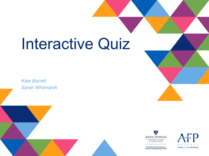 interactive quiz