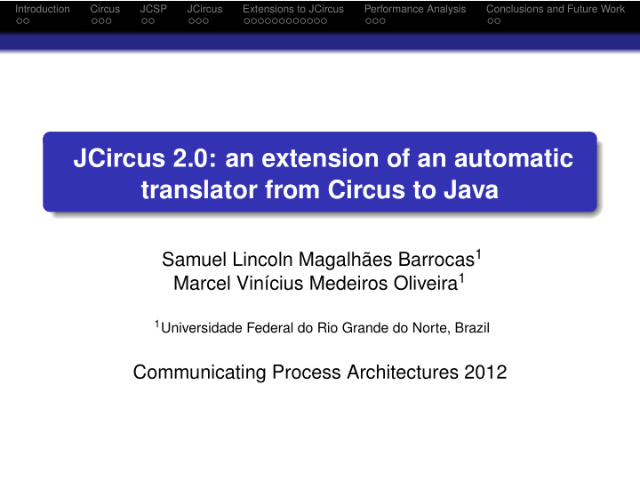 jcircus 2 0 an extension of an automatic translator from