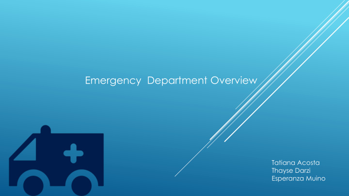 emergency department overview