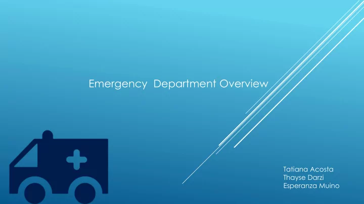 emergency department overview