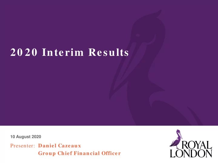 20 20 interim results
