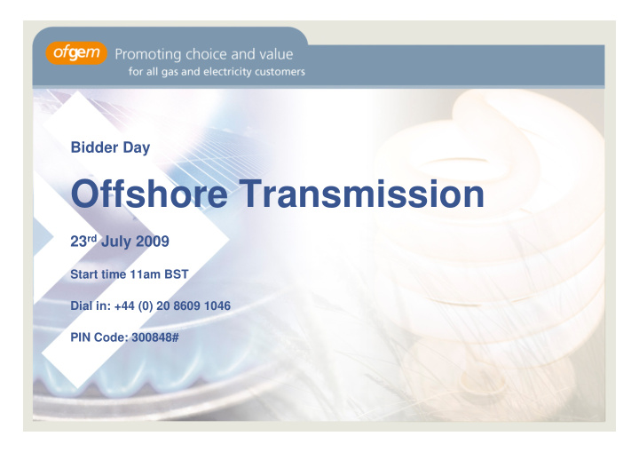 offshore transmission