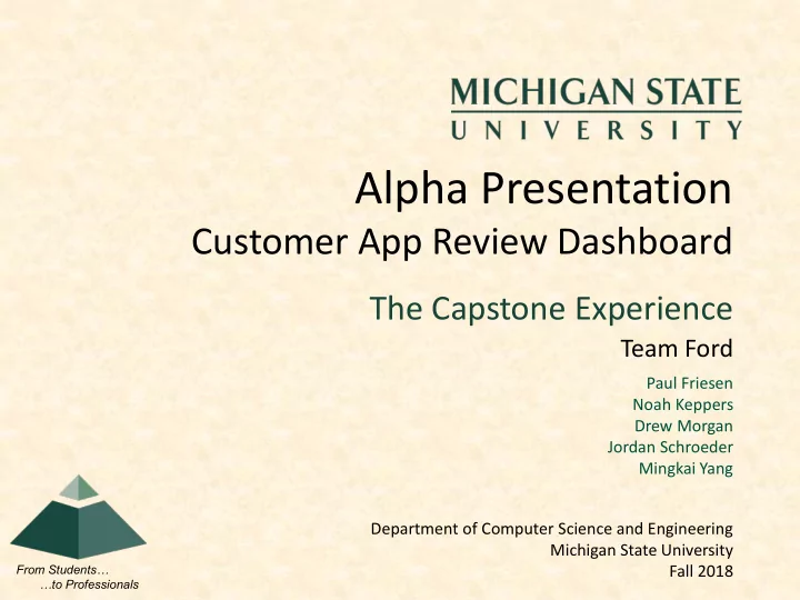 alpha presentation