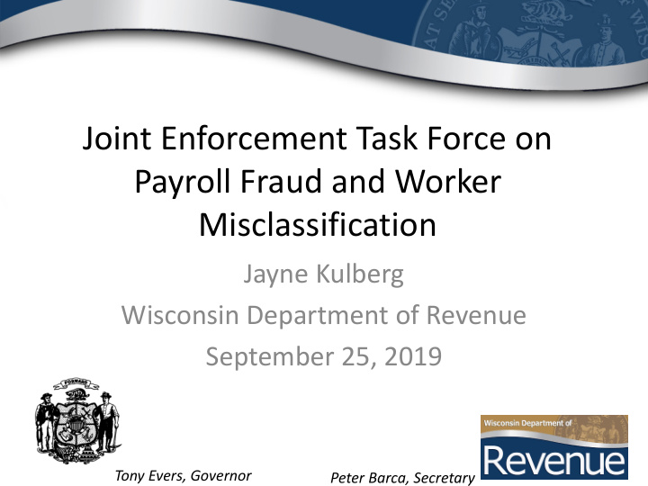 joint enforcement task force on payroll fraud and worker