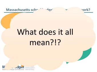 What does it all  Required Local  Aggregate  Contribution  Foundation  wealth  Budget  mean?!?