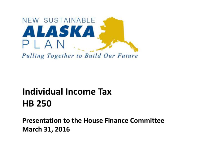 individual income tax hb 250