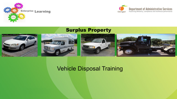 vehicle disposal training surplus property