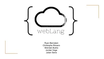 Ryan Bernstein  Christophe Rimann  Brendan Burke  Jordan Vega  Julian Serra  Inspiration  Web