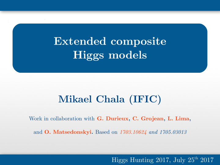 extended composite higgs models