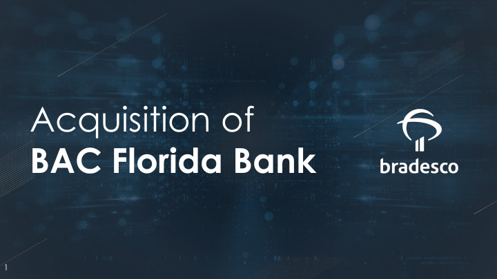 acquisition of bac florida bank