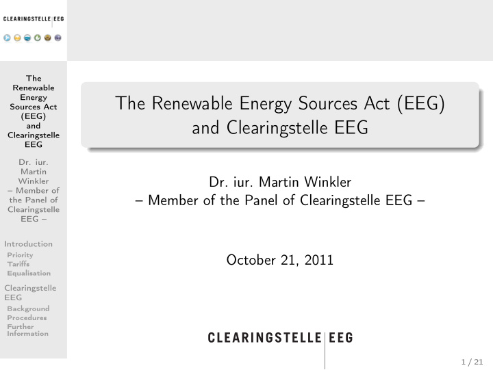 the renewable energy sources act eeg