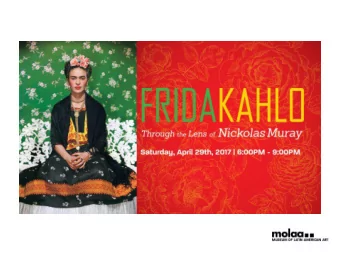 Introduction  In May 1931 photographer Nickolas Muray (1892-1965)  traveled to Mexico on vacation