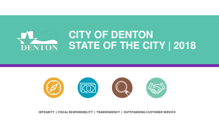state of the city 2018