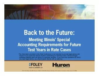 The information provided in this Web Conference is not intended to provide legal advice with