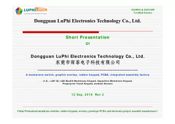 -------------------------------------------------------  A m em brane sw itch, graphic overlay,