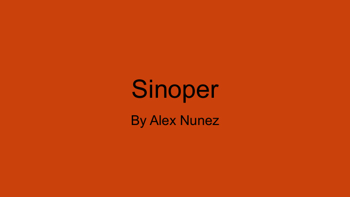 sinoper