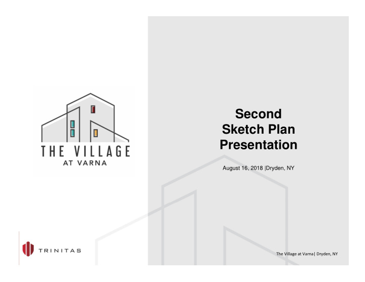 second sketch plan presentation