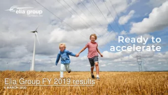 Elia Group FY 2019 results  6 MARCH 2020  Title of presentation  1  Achievements 2019  Chris