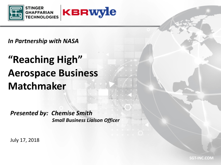 reaching high aerospace business matchmaker