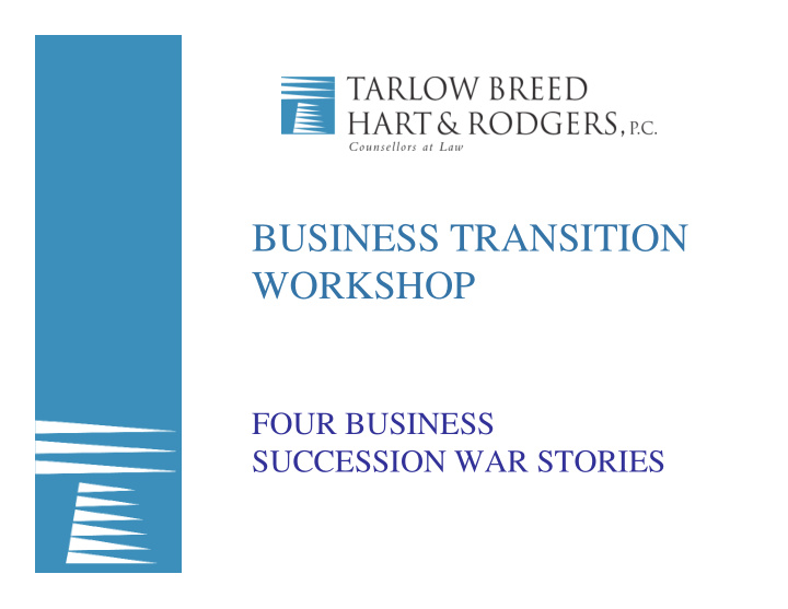 business transition workshop