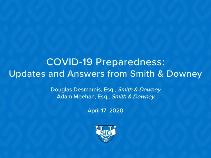 covid 19 preparedness