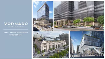 NAREIT ANNUAL CONFERENCE  NOVEMBER 2019  OVERVIEW  NEW YORK CITY  FOCUSED  BEST-IN-CLASS  LEADING