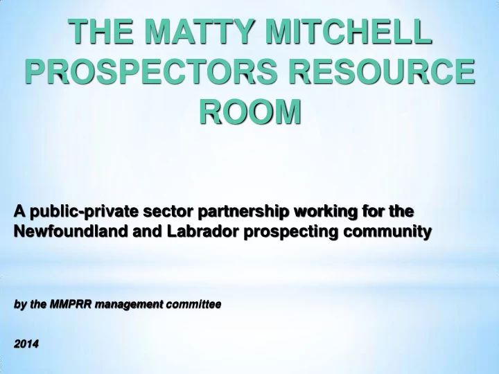 the matty mitchell