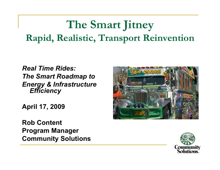 the smart jitney