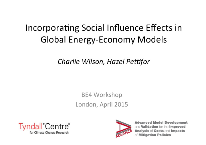incorpora ng social influence effects in global energy
