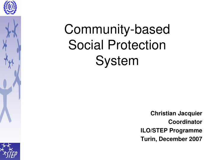 community based social protection system
