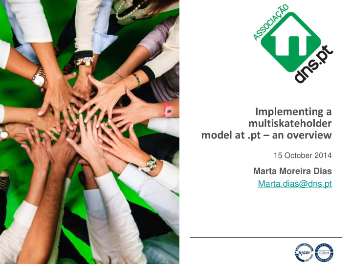 implementing a multiskateholder model at pt an overview