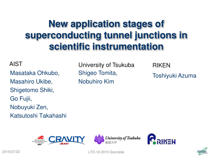 superconducting tunnel junctions in