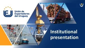 Institutional  presentation  About us  We are a private, nonprofit,  business organization,