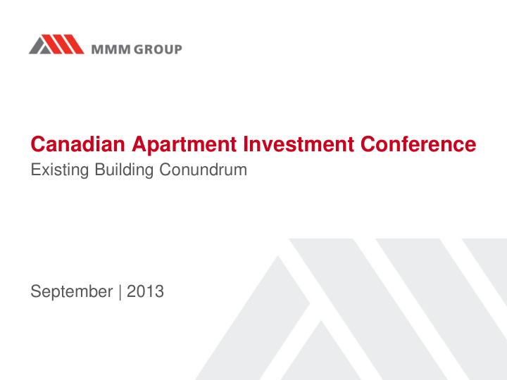 canadian apartment investment conference