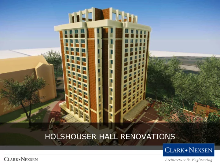 holshouser hall renovations south village site plan