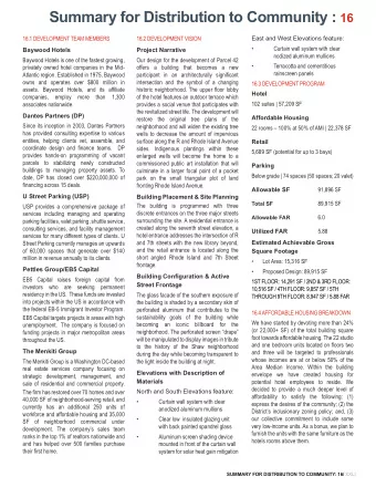 16 : Summary for Distribution to Community  Design provided by OPX, pllc (www.opxglobal.com)  7TH