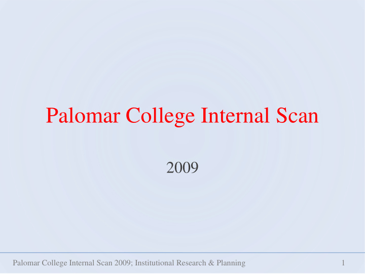 palomar college internal scan