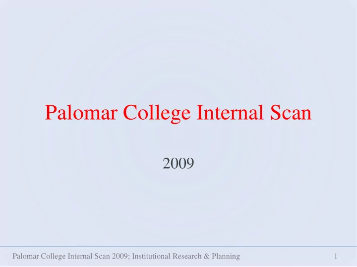 palomar college internal scan
