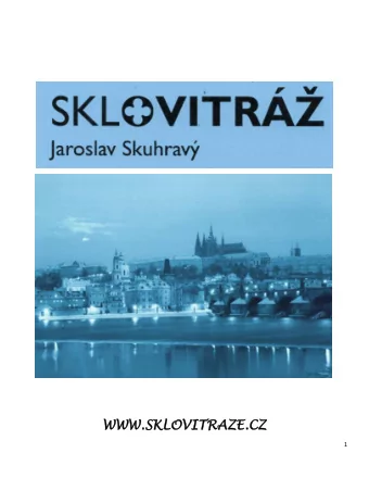 WWW  WW.SK  .SKLOVITRAZ  LOVITRAZE.  E.CZ  CZ  1  RE  RESTOR  STORATION WOR  ATION WORKS  KS  2