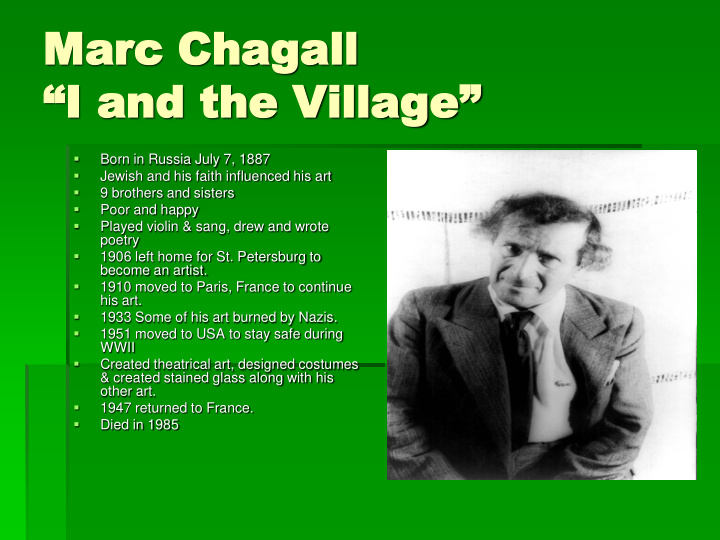 marc marc chagall chagall