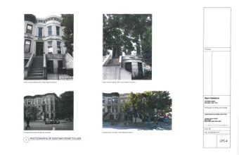 LPC-1  EXISTING FENCE BELOW,  STAIR  STAIR  6 FT HEIGHT  UP  CLOSET  CLOSET  VESTIBULE  FOYER  UP