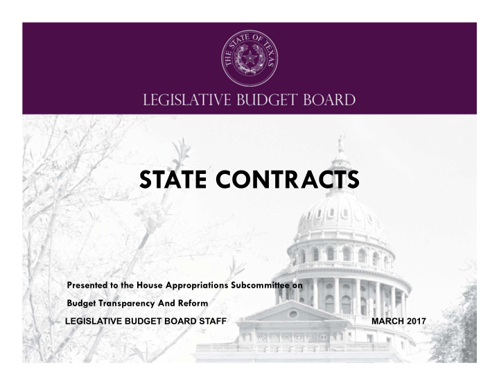 state contracts