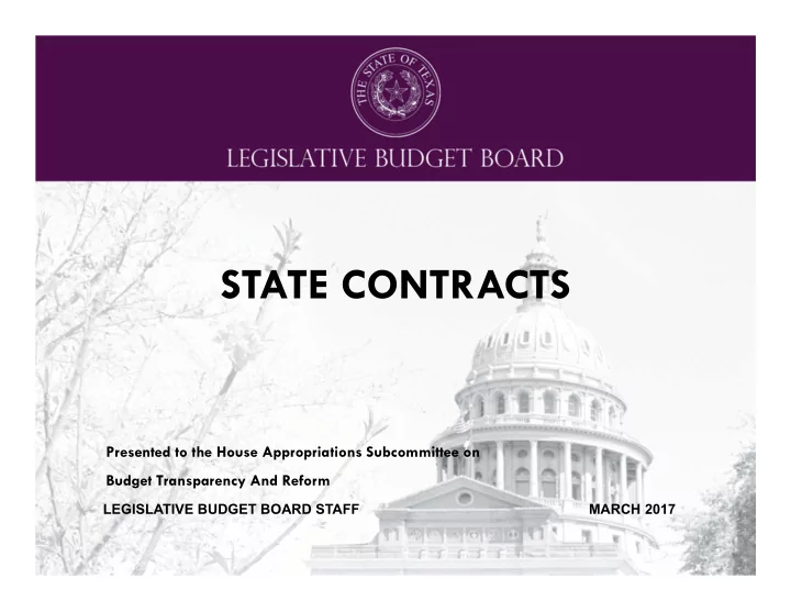 state contracts