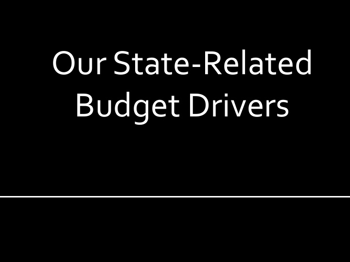 our state related budget drivers 1874 education added to